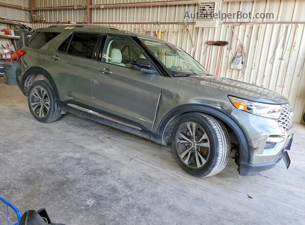 1FM5K8HC7LGA52746 2020 FORD EXPLORER Gray Przód prawy