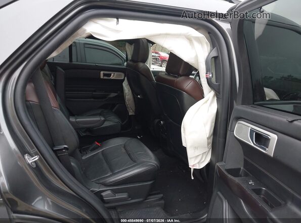 1FM5K8HC8LGA68793 2020 FORD EXPLORER Gray Vista de la etiqueta del VIN