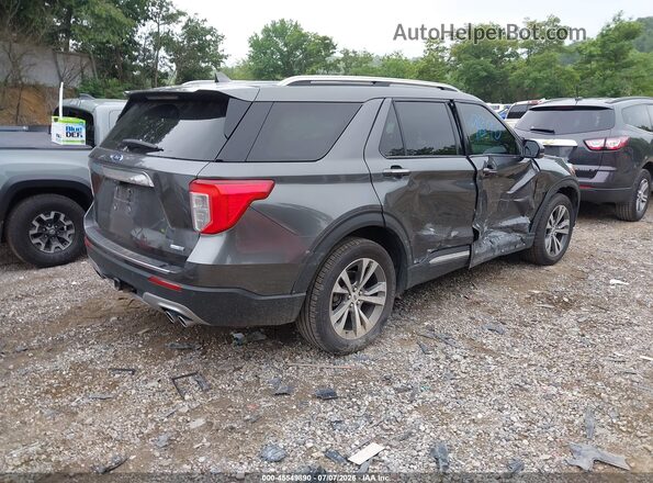 1FM5K8HC8LGA68793 2020 FORD EXPLORER Gray Trasero derecho