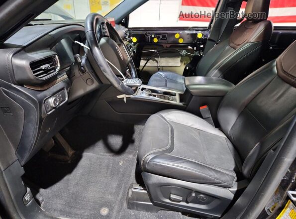 1FM5K8HC8NGA19953 2022 FORD EXPLORER Черный Вид салона спереди