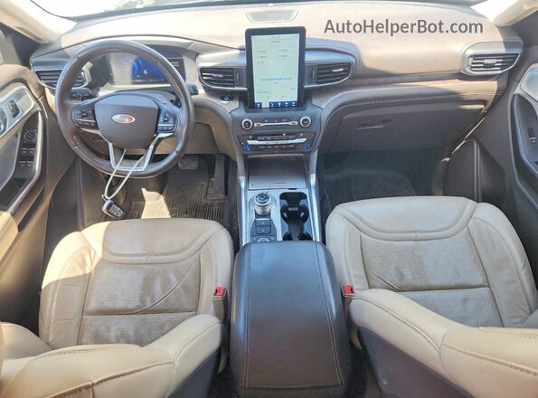 1FM5K8HC9LGA09266 2020 FORD EXPLORER White წინა პანელის ხედი