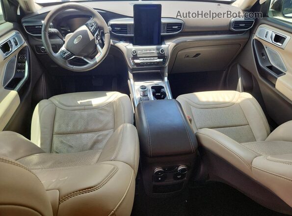 1FM5K8HC9LGA37973 2020 FORD EXPLORER White Առջևի վահանակի տեսք
