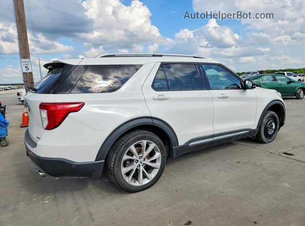 1FM5K8HC9MGC08108 2021 FORD EXPLORER Белый Задняя правая четверть