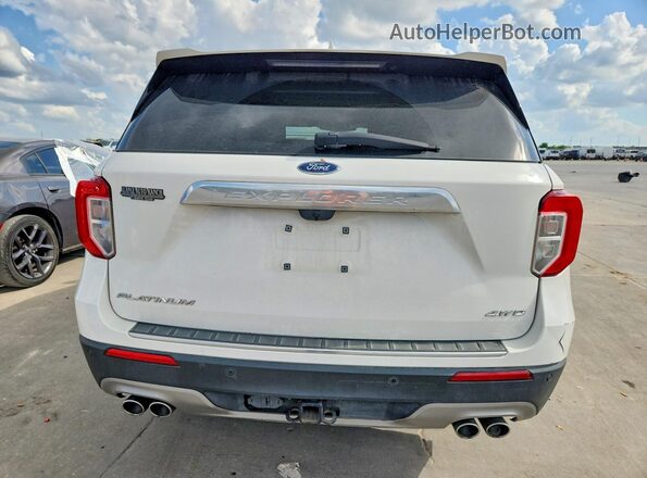 1FM5K8HC9MGC08108 2021 FORD EXPLORER Белый Вид сзади