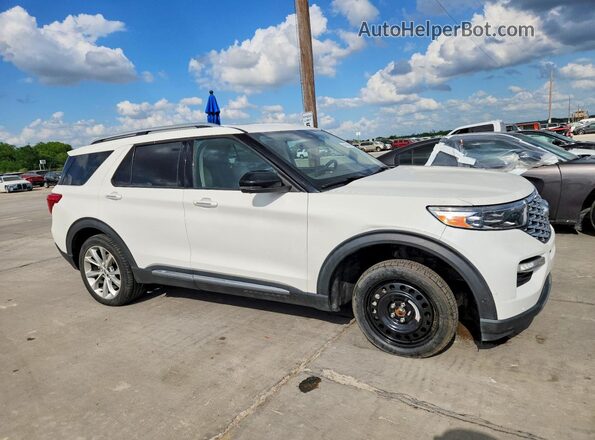 1FM5K8HC9MGC08108 2021 FORD EXPLORER Белый Передняя правая четверть
