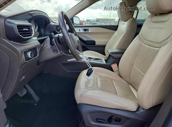 1FM5K8HC9MGC08108 2021 FORD EXPLORER Белый Вид салона спереди