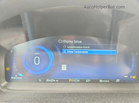 1FM5K8HC9MGC08108 2021 FORD EXPLORER Белый Вид щитка приборов