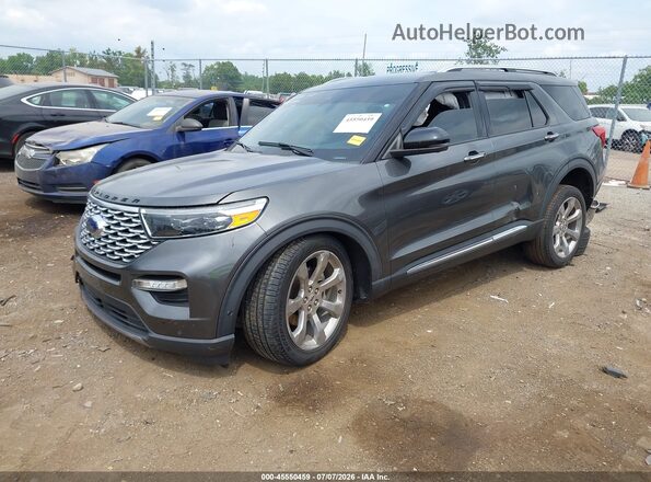 1FM5K8HCXLGA05095 2020 FORD EXPLORER Gray Передня ліва чверть