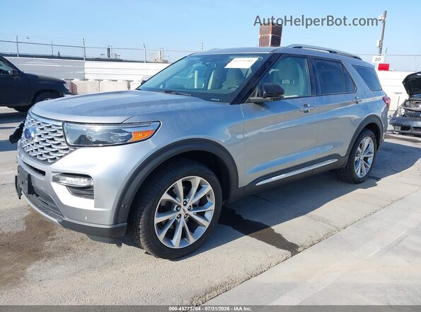 1FM5K8HCXMGA16499 2021 FORD EXPLORER Silver Front left