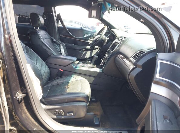 1FM5K8HT0GGB94099 2016 FORD EXPLORER Черный Вид салона спереди