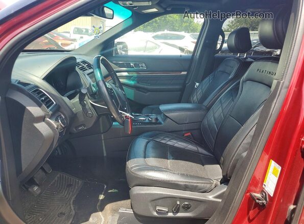 1FM5K8HT0GGC02931 2016 FORD EXPLORER Красный Вид салона спереди