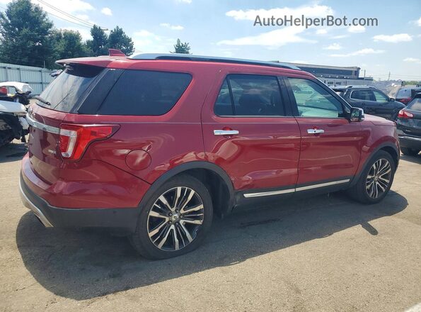 1FM5K8HT0GGC02931 2016 FORD EXPLORER Красный Задняя правая четверть