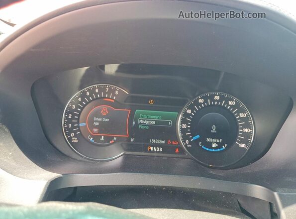 1FM5K8HT0GGC02931 2016 FORD EXPLORER Красный Вид щитка приборов