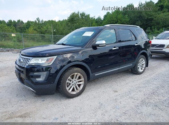 1FM5K8HT0GGC39669 2016 FORD EXPLORER Black Առջևի ձախ երեք քառորդ տեսարան