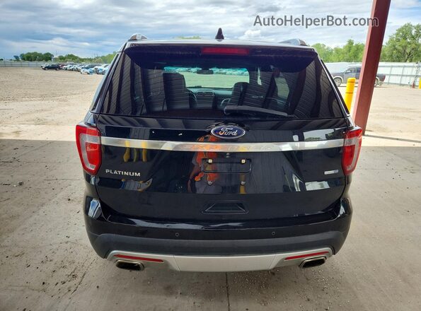 1FM5K8HT0GGD28125 2016 FORD EXPLORER Black უკანა ხედი