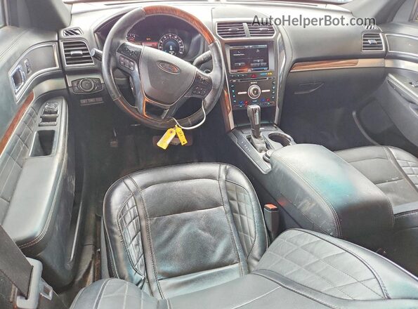 1FM5K8HT0GGD28125 2016 FORD EXPLORER Black წინა პანელის ხედი