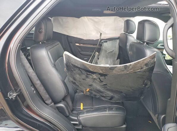 1FM5K8HT0HGA08806 2017 FORD EXPLORER Black Widok wnętrza z tyłu