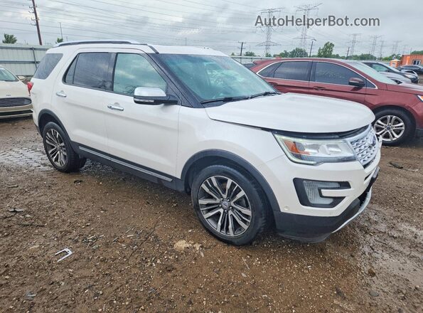 1FM5K8HT0HGA78547 2017 FORD EXPLORER White Przód prawy