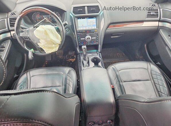 1FM5K8HT0HGA78547 2017 FORD EXPLORER White Widok deski rozdzielczej