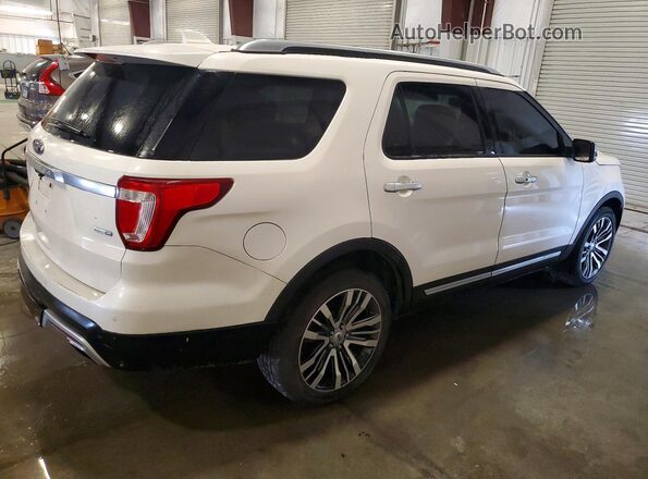 1FM5K8HT1GGC09595 2016 FORD EXPLORER White Trasero derecho