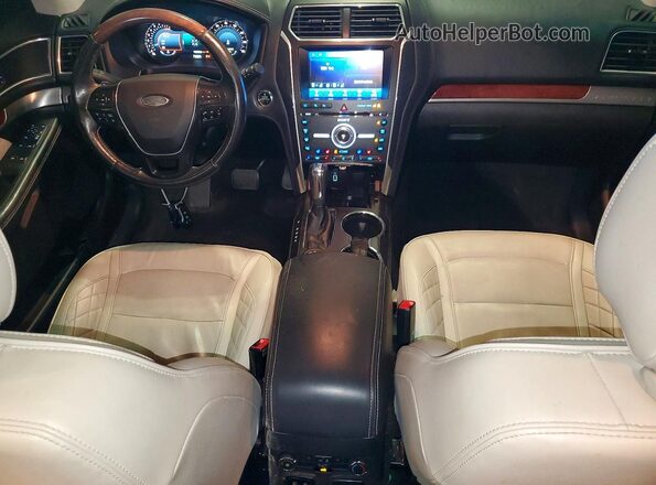 1FM5K8HT1GGC09595 2016 FORD EXPLORER White Vista del salpicadero