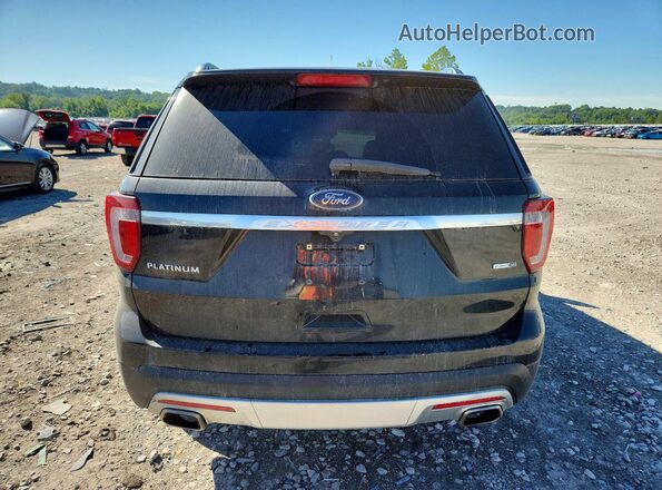 1FM5K8HT1HGA85958 2017 FORD EXPLORER Black Вид ззаду