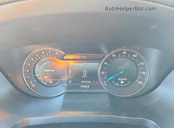 1FM5K8HT1HGA85958 2017 FORD EXPLORER Black Вид щитка приладів
