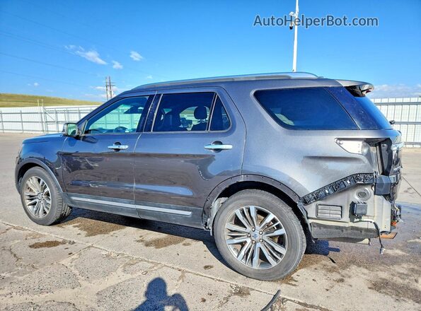 1FM5K8HT1HGD41239 2017 FORD EXPLORER Gray Trasero izquierdo
