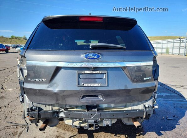 1FM5K8HT1HGD41239 2017 FORD EXPLORER Gray Vista trasera