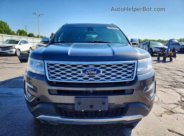 1FM5K8HT1HGD41239 2017 FORD EXPLORER Gray Vista frontal