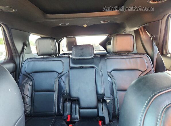1FM5K8HT1HGD41239 2017 FORD EXPLORER Gray Vista de los asientos traseros