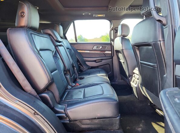 1FM5K8HT1HGD41239 2017 FORD EXPLORER Gray Vista interior trasera