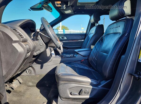 1FM5K8HT1HGD41239 2017 FORD EXPLORER Gray Vista interior delantera