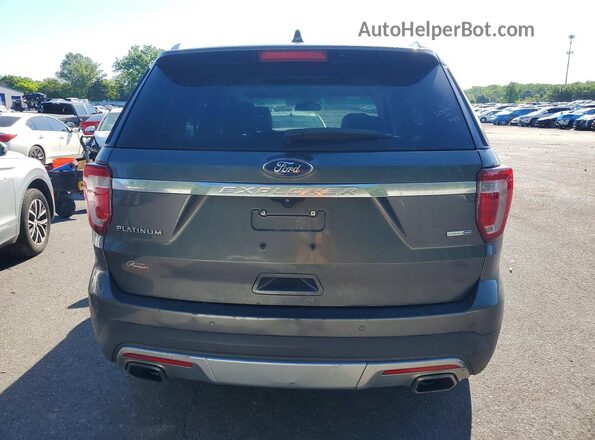 1FM5K8HT2GGA74062 2016 FORD EXPLORER Gray Вид ззаду