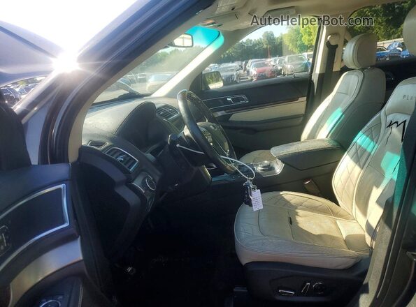 1FM5K8HT2GGA74062 2016 FORD EXPLORER Gray Вид салону спереду