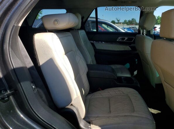 1FM5K8HT2GGA74062 2016 FORD EXPLORER Gray Вид задньої частини салону