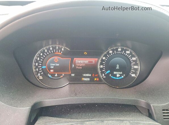 1FM5K8HT2GGC65660 2016 FORD EXPLORER Белый Вид щитка приборов