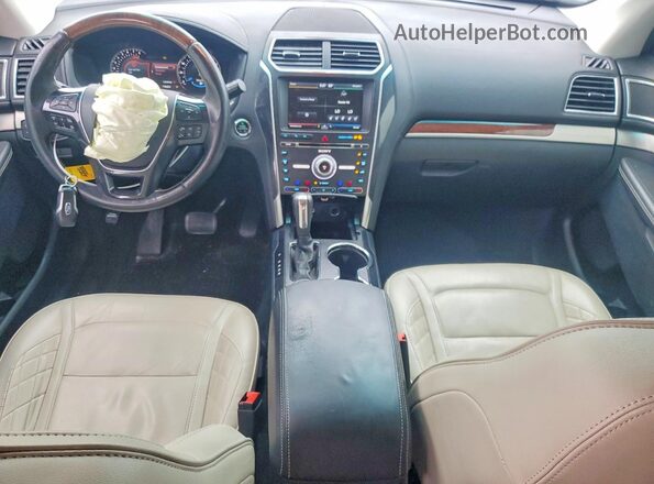 1FM5K8HT2GGC65660 2016 FORD EXPLORER Белый Вид панели приборов