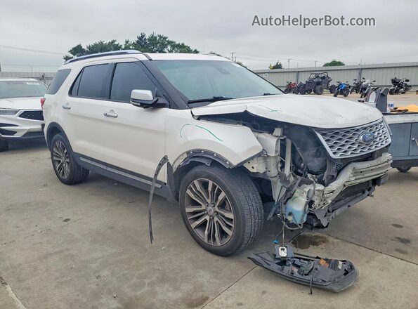 1FM5K8HT2GGC65660 2016 FORD EXPLORER Белый Передняя правая четверть