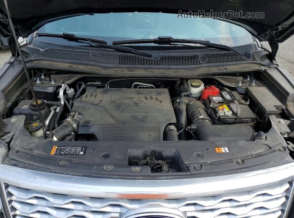1FM5K8HT2HGA62463 2017 FORD EXPLORER Black Вид підкапотного простору