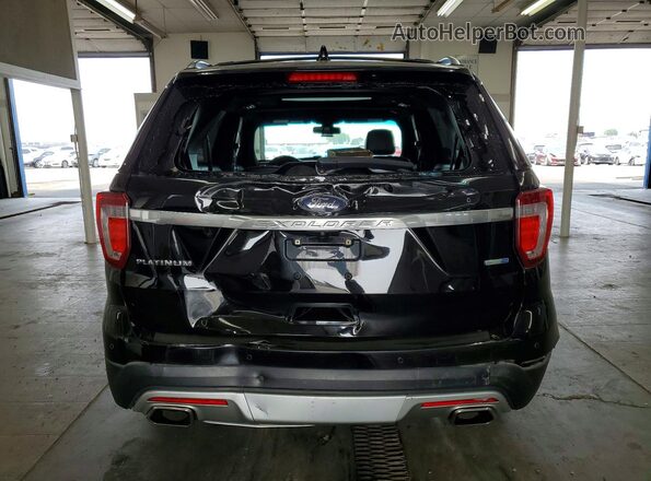 1FM5K8HT2HGA62463 2017 FORD EXPLORER Black Вид ззаду