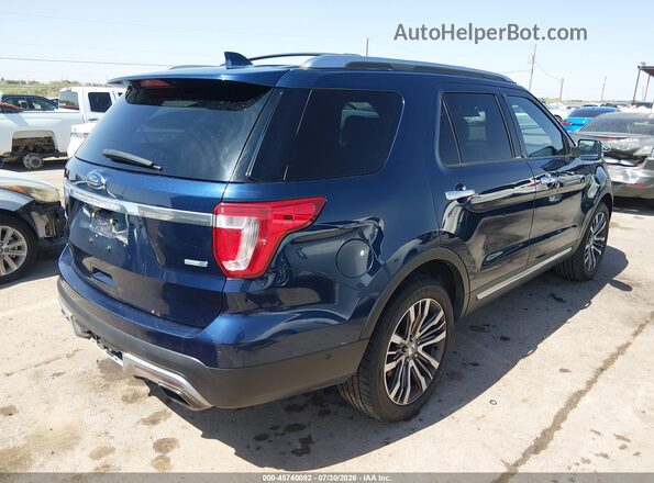 1FM5K8HT2HGC09297 2017 FORD EXPLORER Blue Задня права чверть