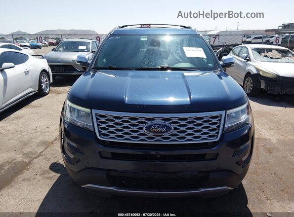 1FM5K8HT2HGC09297 2017 FORD EXPLORER Blue Вид щитка приладів