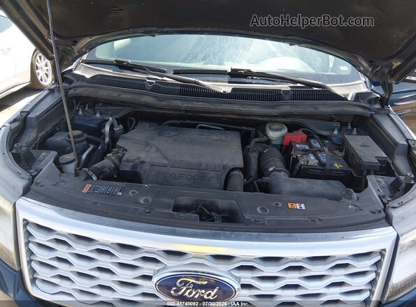 1FM5K8HT2HGC09297 2017 FORD EXPLORER Blue Вид ззаду