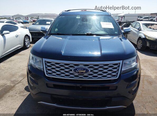 1FM5K8HT2HGC09297 2017 FORD EXPLORER Blue Вид спереду