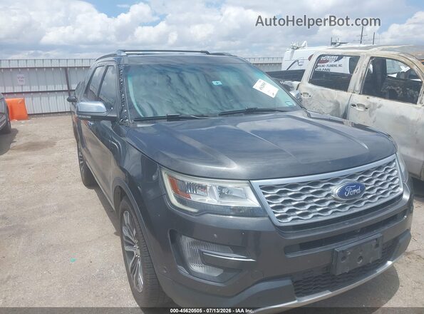 1FM5K8HT3GGD01839 2016 FORD EXPLORER Gray Vista frontal