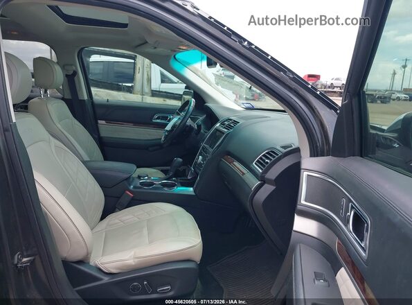 1FM5K8HT3GGD01839 2016 FORD EXPLORER Gray Vista interior delantera