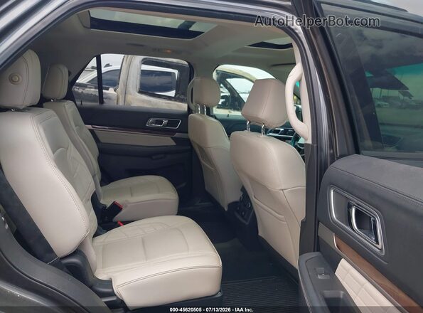 1FM5K8HT3GGD01839 2016 FORD EXPLORER Gray Vista de la etiqueta del VIN