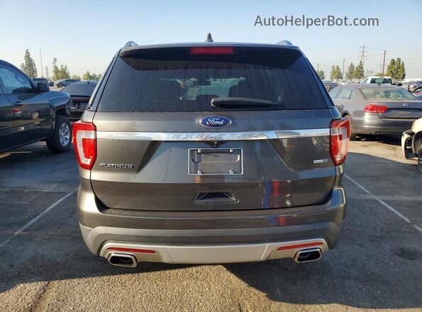 1FM5K8HT3HGC09888 2017 FORD EXPLORER Charcoal Widok z tyłu