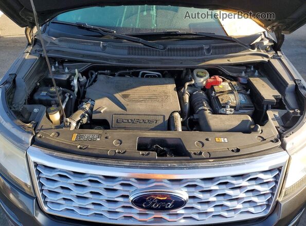 1FM5K8HT3HGC09888 2017 FORD EXPLORER Charcoal Widok komory silnika